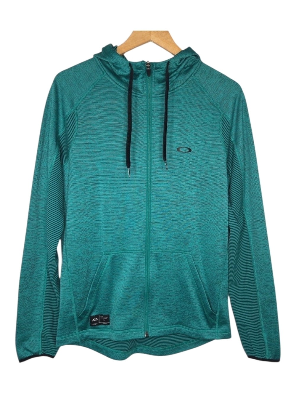 Oakley Mens Green Regular Fit Dawn Patrol Full Zip Hoodie Jacket Small